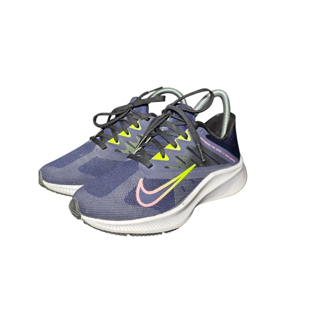 Nike Running Shoes Mens Size 6 Navy Blue Volt Pink White Athletic Sneakers SB8